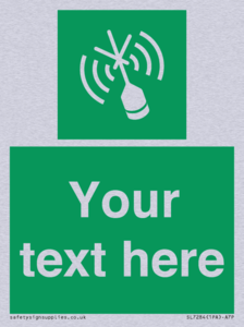 Custom sign safe condition Emergency position beacon